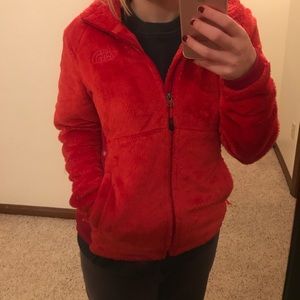 Red north face jacket / coat